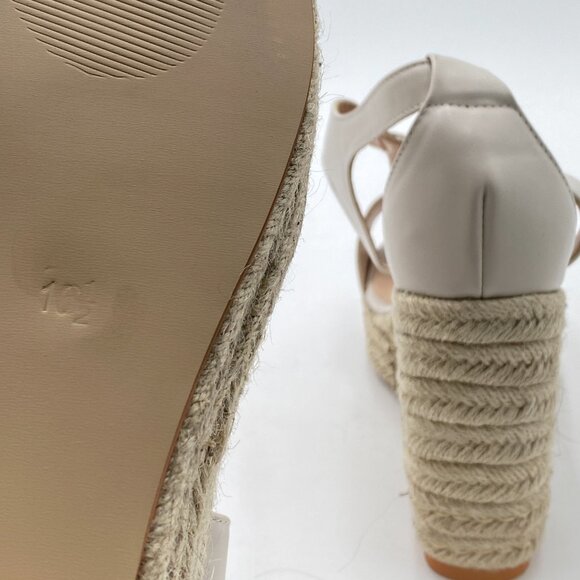 FOWT Espadrille Wedge Sandals Platform Open Toe High Heels Hollow Cut Zipper Dr - Picture 5 of 7